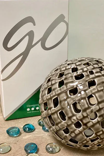 Opalescence tooth whitening.