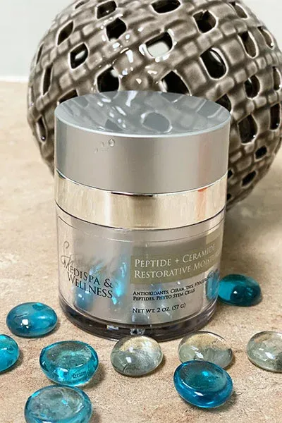 Peptide restorative moisturizer.