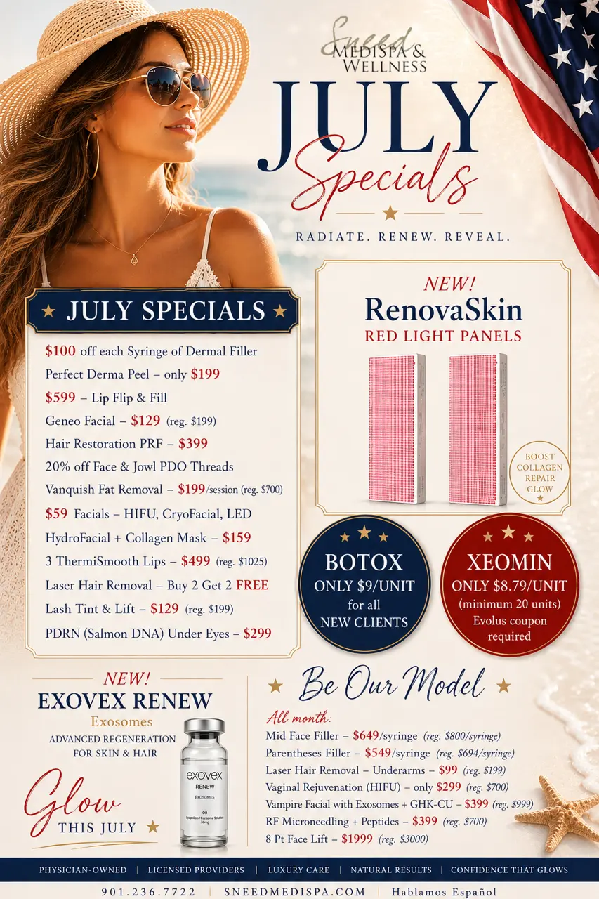 June specials for Sneed Medispa.