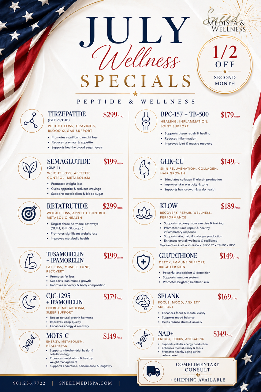 June specials for Sneed Medispa.