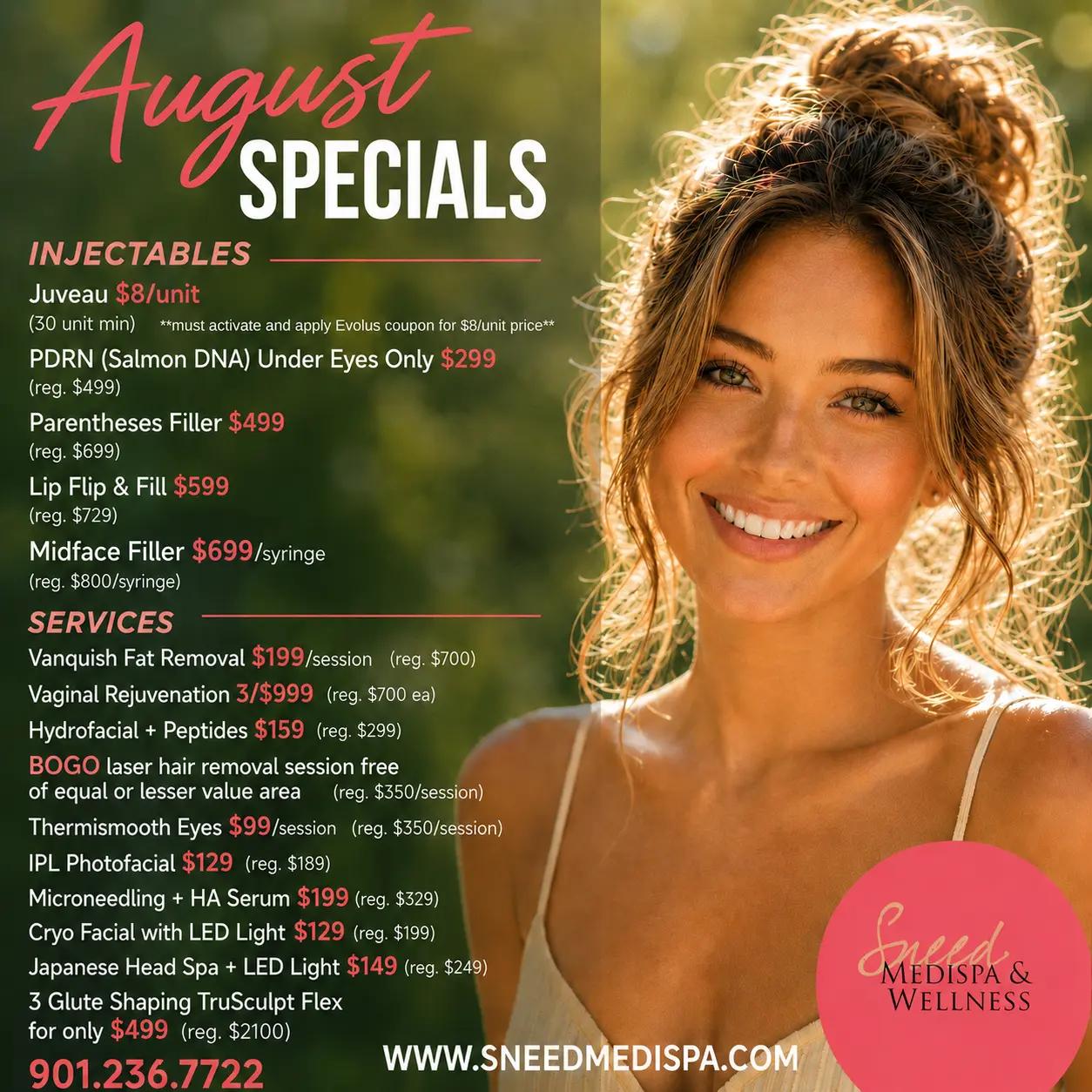 Sneed August specials.