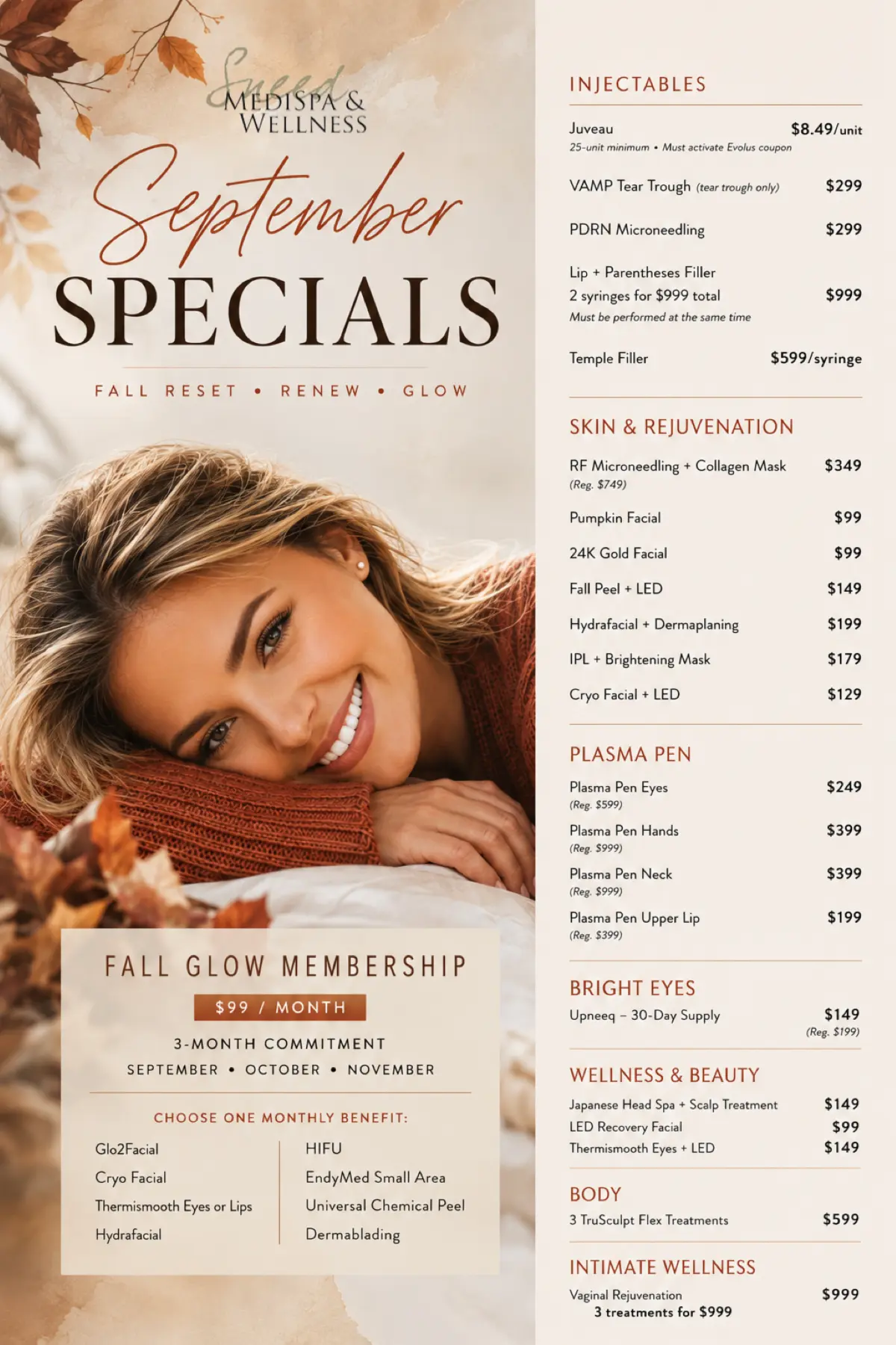 Sneed August specials.