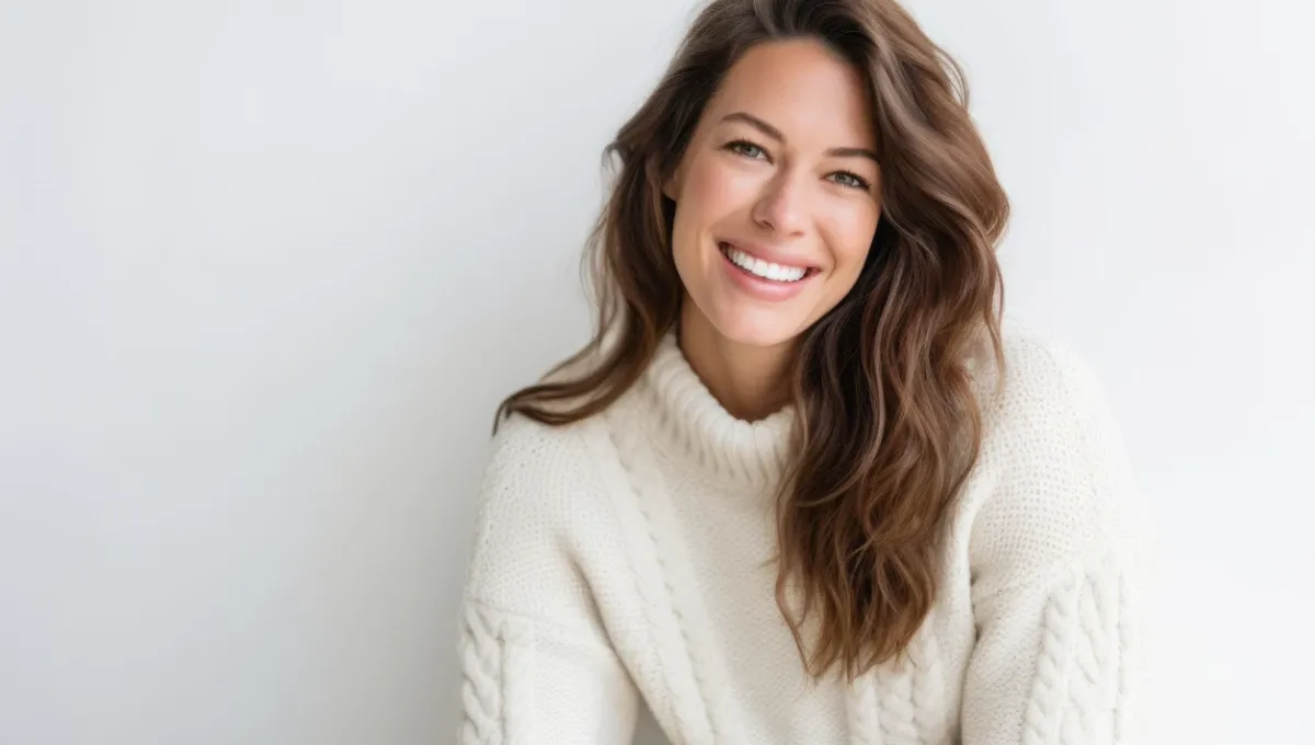 Woman with beautiful youthful skin.